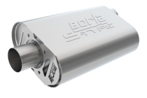 Crate Ljuddämpare Chevrolet Small Block 350 / 383 / 406 CID V8 High Output 3'' Offset Inlopp / 3'' Center Utlopp S-Type Borla
